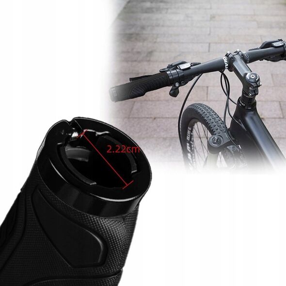 RockBros Gripy chwyty rowerowe ergonomiczne śr. 22mm czarne ROCKBROS