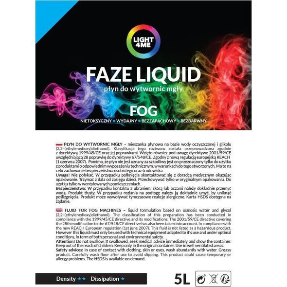 LIGHT4ME LIGHT4ME FAZE LIQUID 5L płyn do mgły lekki