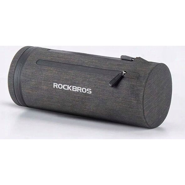 RockBros Praktyczna torba rowerowa wodoodporna mocowana na kierownicę czarna ROCKBROS