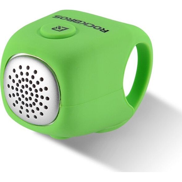RockBros Dzwonek rowerowy elektroniczny w obudowie silikonowej - zielony ROCKBROS