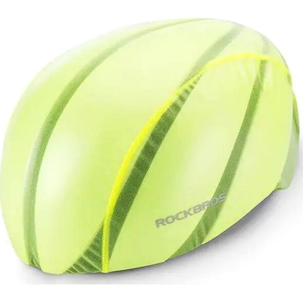 RockBros Pokrowiec przeciwdeszczowy na kask rowerowy zielony