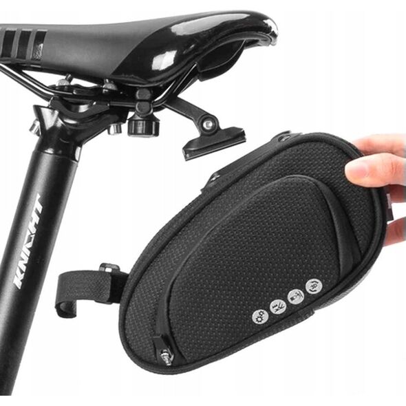 RockBros Torba rowerowa pod siodełko z szybkozłączką wodoodporna czarna ROCKBROS