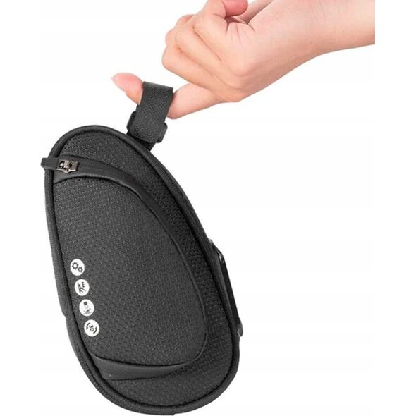 RockBros Torba rowerowa pod siodełko z szybkozłączką wodoodporna czarna ROCKBROS