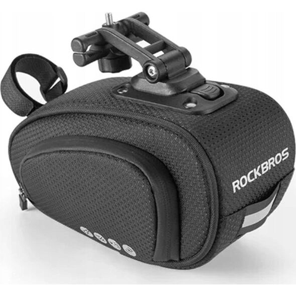 RockBros Torba rowerowa pod siodełko z szybkozłączką wodoodporna czarna ROCKBROS