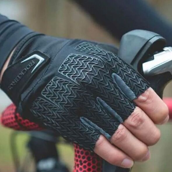 RockBros Rękawiczki rowerowe z wkładkami żelowymi rozmiar XL szare ROCKBROS