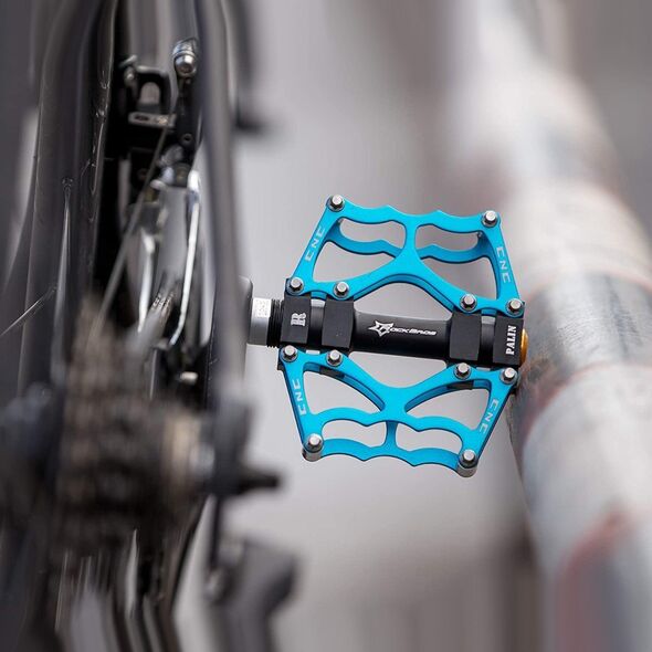RockBros Zestaw pedałów rowerowych MTB atntypoślizgowe niebieski ROCKBROS