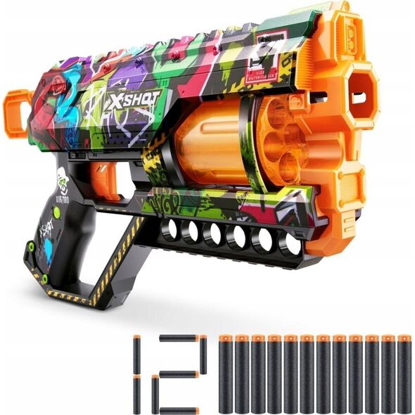 Zuru ZURU X-SHOT SkinsGriefer wyrzutnia12s 36561G 45041