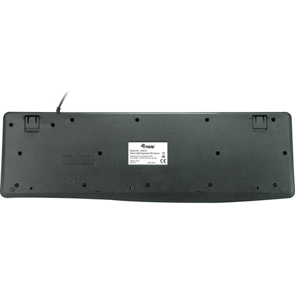 Equip Equip 245210 klawiatura USB QWERTZ Niemiecki Czarny