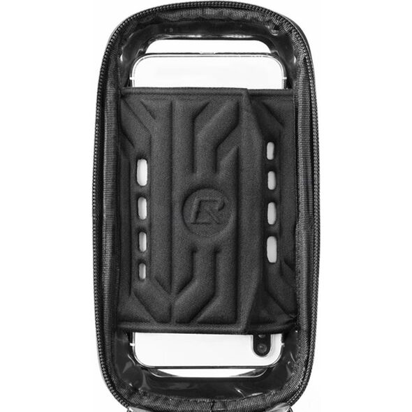 Sakwa rowerowa na ramę pancerna z kieszonką na telefon nawigację 1.7l + pokrowiec - czarna ROCKBROS