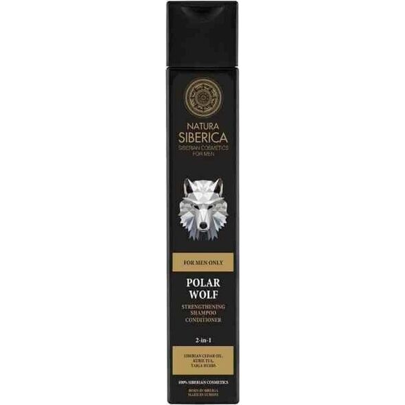 NATURA SIBERICA FOR MEN Naturalny, zmiękczający szampon - odżywka do włosów 2w1 Wilk Polarny Natura Siberica Men
