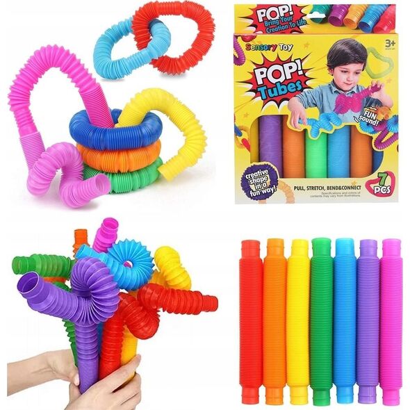 Hencz Toys Rurki sensoryczne 7szt