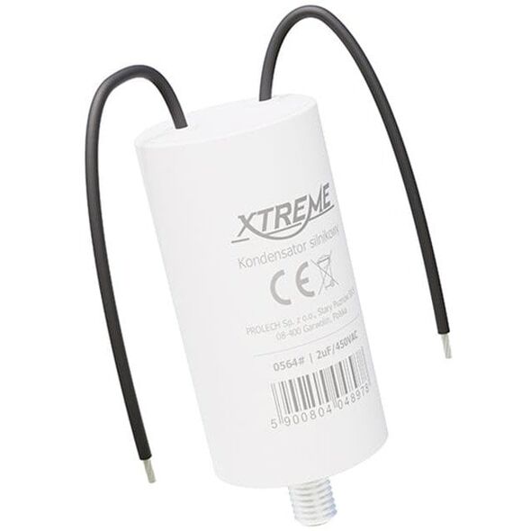 Kondensator silnikowy Xtreme (2uf, 450vac, przewody)