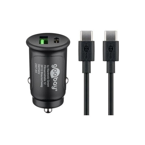 Dual USB zestaw do szybkiego ładowania samochodowego USB-C (27 W)