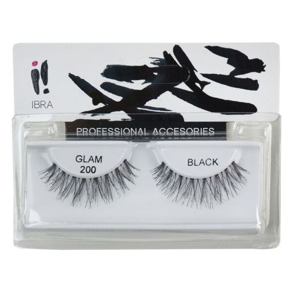 Ibra IBRA_Para sztucznych rzęs na pasku Glam 200 Black