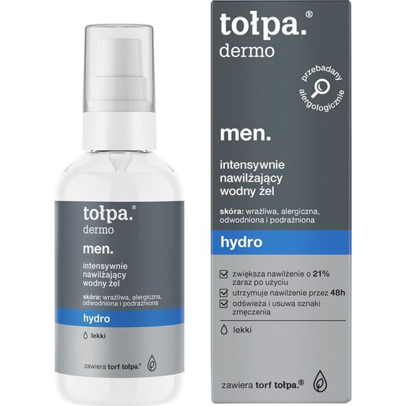 Tołpa Dermo men. Hydro, intensywnie nawilżający wodny krem lekki 75ml