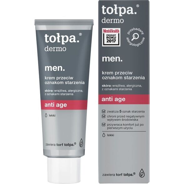 Tołpa Dermo Men. Anti Age, krem przeciw oznakom starzenia lekki 40ml