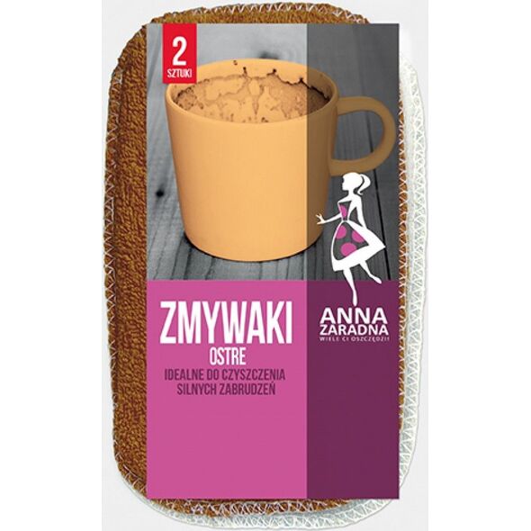 Anna Zaradna Zmywaki ANNA ZARADNA, ostre, 2 szt., mix