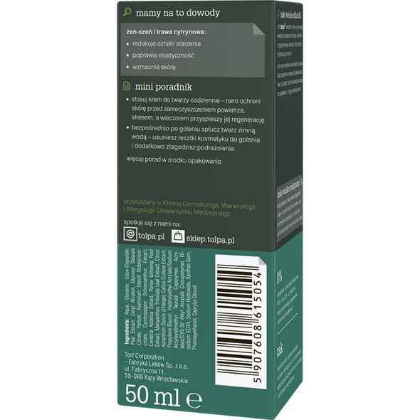 Tołpa men, przeciwzmarszczkowy krem orzeźwiający 50 ml