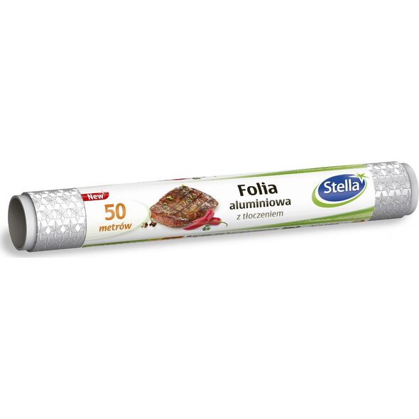 Stella STELLA Folia aluminiowa z tłoczeniem - 50m  1szt