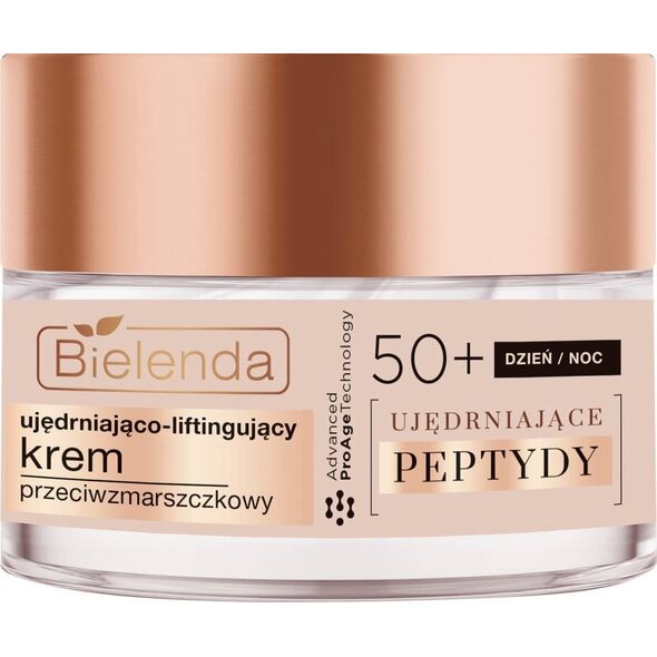 Bielenda Ujędrniające Peptydy 50+ Ujędniająco-Liftingujący  Krem przeciwzmarszczkowy na dzień i noc 50ml