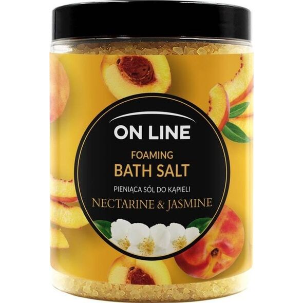 On Line On Line Pieniąca Sól do kąpieli Nectarine & Jasmine 1200g