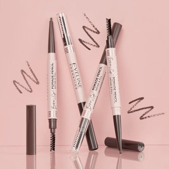 Eveline Brow & Go! pomada do brwi w kredce Dark Brown