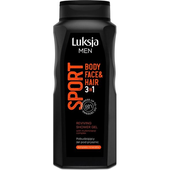 Sarantis Luksja Men Pobudzający Żel pod prysznic 3w1 Sport 500ml