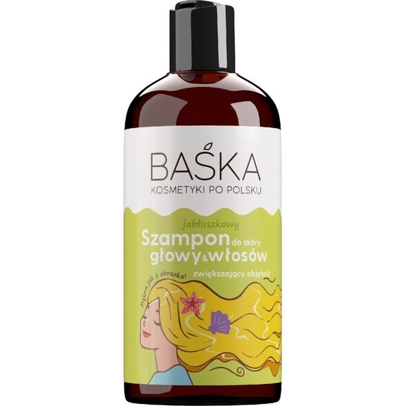 Solverx BAŚKA Kosmetyki Po Polsku Jabłuszkowy Szampon do włosów - zwiększający objętość  500ml