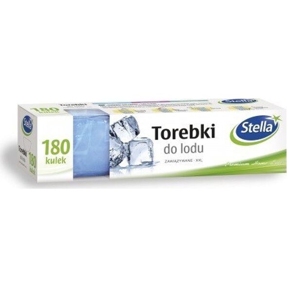 Stella STELLA Torebki do lodu zawiązywane 180 kulek XXL box