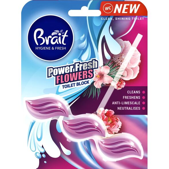 Brait Brait Hygiene & Fresh Kostka do WC Power Fresh Fowers 39g