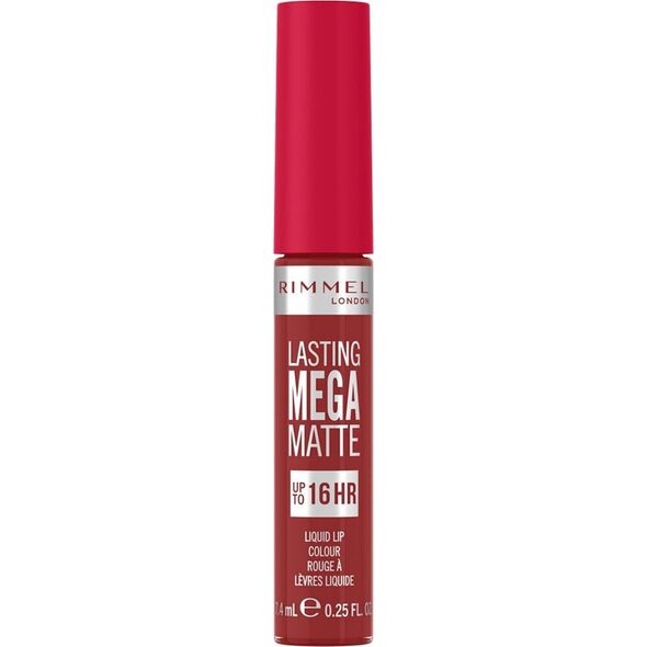 Rimmel  Rimmel Lasting Mega Matte długotrwała matowa pomadka w płynie do ust 500FireStarter 7.4ml