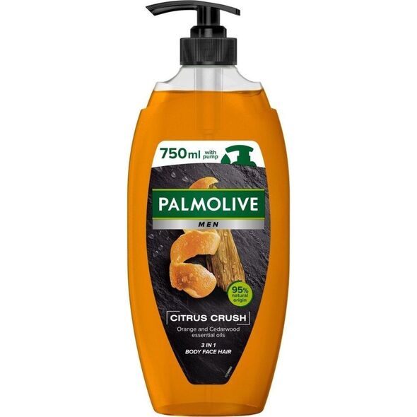 Palmolive  PALMOLIVE Men Żel pod prysznic 3w1 Citrus Crush - olejek pomarańczowy i drzewo cedrowe 750ml