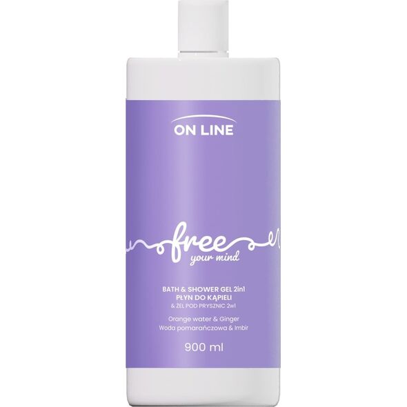 On Line ON LINE Emocje Żel i płyn do kąpieli 2w1 Free 900 ml