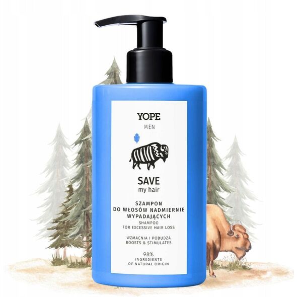 Yope Men Save My Hair Σαμπουάν Υπερβολική τριχόπτωση, 300 ml
