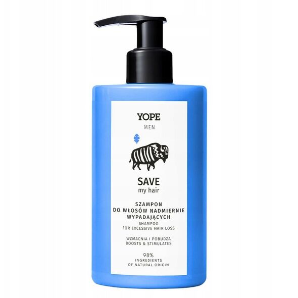 Yope Men Save My Hair Σαμπουάν Υπερβολική τριχόπτωση, 300 ml