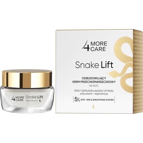 AA More 4 Care Snake Lift Odbudowujący Krem przeciwzmarszczkowy na noc 50ml