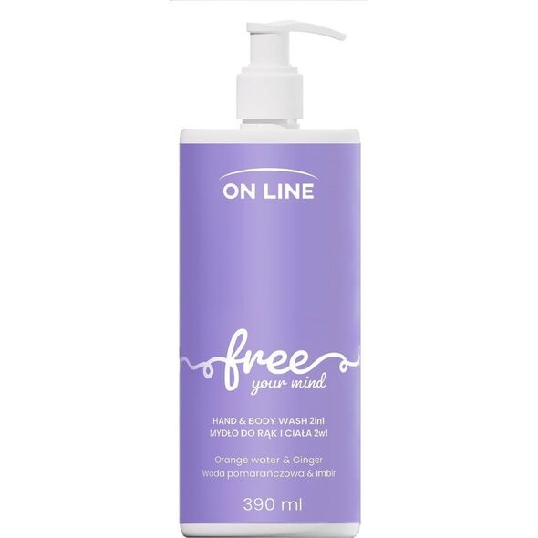 On Line Emocje Mydło do rąk i ciała 2w1 free 390ml