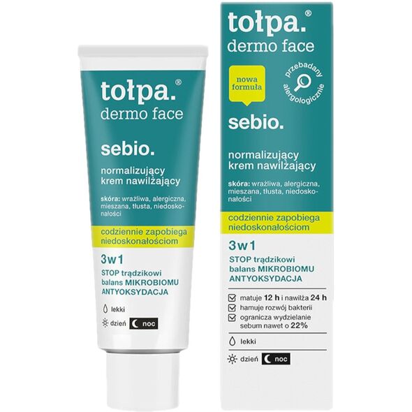 Tołpa Dermo Face Sebio Normalizujący krem nawilżający 3w1 40ml
