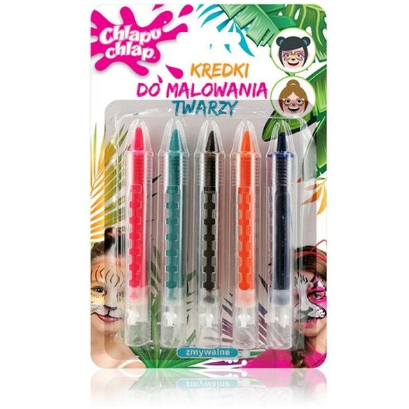 Chlapu Chlap Kredki do malowania twarzy dziewczynka