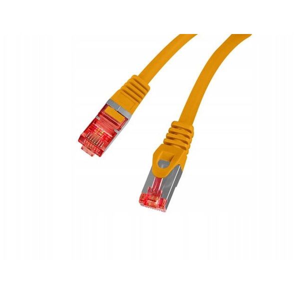 Patchcord Lanberg S/FTP κατ.6 0,25m LSZH CU fluke passed πορτοκαλί