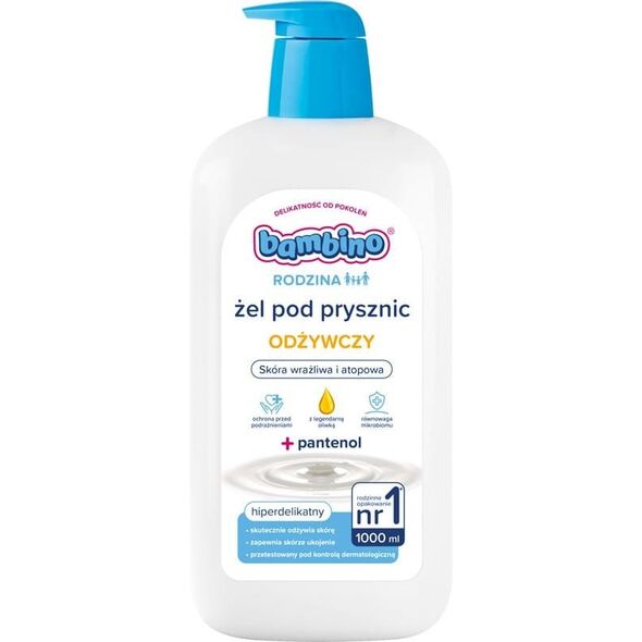 BAMBINO Rodzina Żel pod prysznic hiperdelikatny z pantenolem - odżywczy 1000 ml