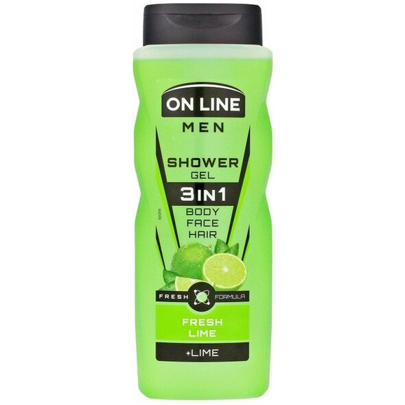 On Line Żel pod prysznic Fresh Lime 3w1 410ml