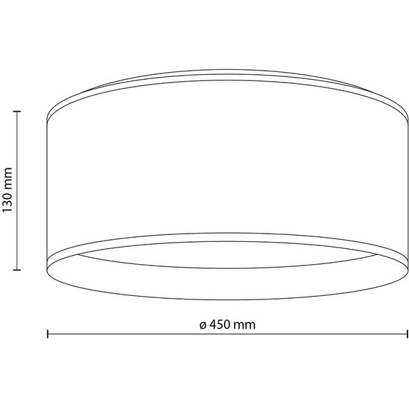 TK Lighting Juta 5798 πλαφονιέρα οροφής 2x15W E27 γιούτα/λευκό