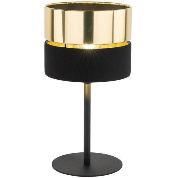 TK Lighting Hilton 16051 επιτραπέζιο φωτιστικό λάμπα 1x15W E27 μαύρο/χρυσό