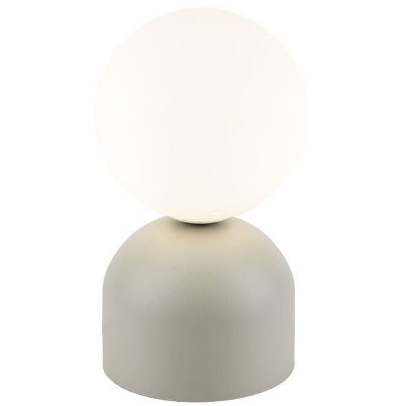 TK Lighting Miki 16038 lampa stołowa lampka 1x8W G9 beżowa/biała