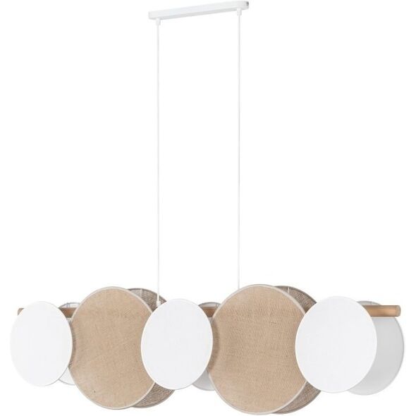 TK Lighting Pulse 4815 κρεμαστό φωτιστικό 5x15W E27 πεύκο/λευκό