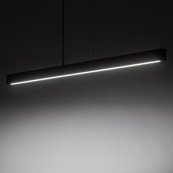 Φωτιστικό κρεμαστό Teo 1449 της TKKRYWULT 1x36W LED 3000K καρυδιά/μαύρο