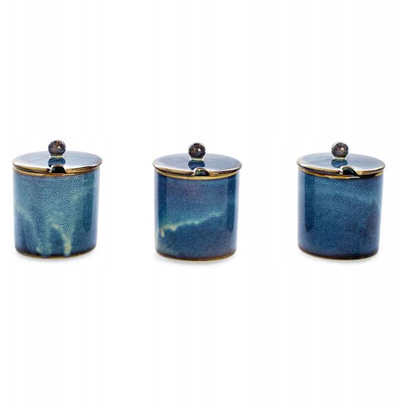 ΖΑΧΑΡΟΔΟΧΕΙΟ DEEP BLUE με καπάκι, 220 ml