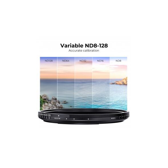 Ρυθμιζόμενο μαγνητικό γκρι φίλτρο K&F Concept Nano-X MRC Fader ND8-128 - 67 mm