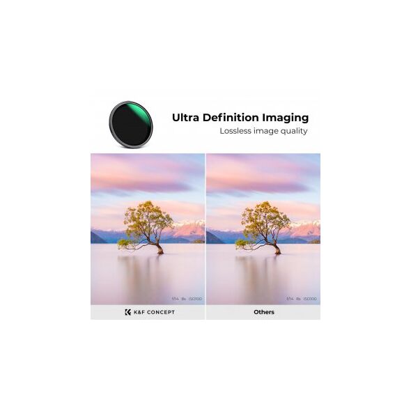 Ρυθμιζόμενο μαγνητικό γκρι φίλτρο K&F Concept Nano-X MRC Fader ND8-128 - 82 mm